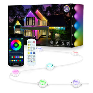 15M RVB Smart LED Pixel Guirlande Lumineuse Pierres Précieuses IP65 Étanche Extérieur Noël Eave Éclairage <span class=keywords><strong>D</strong></span>écoratif Extérieur Éclairage - Product Image 1