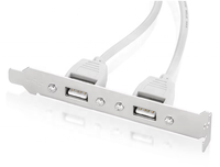PLAQUE ARRIÈRE USB AF AVEC PC BORAD et 2 CÂBLES