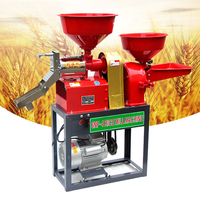 Moulin à rouleaux de riz et de maïs combiné, Machine à éplucher et à broyer le maïs, le riz et les épices, Machine à fraiser