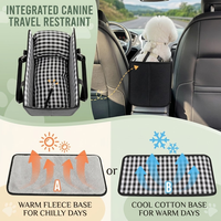 Siège de voiture pour chien SHIYUAN, console centrale, repose-bras portable, rehausseur de transport pour animaux, lit de voyage sécurisé pour petits chiens