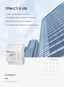 Medidor Inteligente Trifásico Growatt 250A TPM-CT-E con CT Compatible con Sistemas de Almacenamiento Growatt e Inversores Solares - Product Image 2