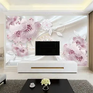 Фон в европейском стиле, Настенный декор для гостиной, современный минималистский 3D-фильм и телевизионная стена, настенная ткань 8D