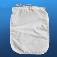Sac filtrant en coton biologique de chanvre de qualité alimentaire lavable et réutilisable pour le lait de noix, le jus de fruits, le café infusé à froid