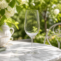 Verre à vin rouge classique en cristal de 370 ml - Élégante coupe à boire pour le Beaujolais, idéale pour les mariages