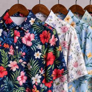 Camisas de Golf con Cuello, Estampadas, Antiarrugas, Transpirables, de Alta Calidad, 88% Poliéster, 12% Elastano, con Logotipo Bordado Personalizado - Product Image 1