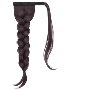 Trenza de cola de caballo con velcro, trenza lateral esponjosa de alto volumen para extensiones de cabello de mujer - Product Image 2