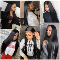 Peluca de cabello humano brasileño con cierre frontal para mujer, postizo de encaje frontal de 13x6 y 360 pulgadas, pelo trenzado HD sin procesar de 10A, venta al por mayor