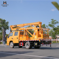 Nouvelle Plateforme de Travail Aérienne Automatique Diesel HEAVSTY à Bras Pliant en 3 Sections, Hauteur de Travail 13,2 m, Portée de Travail 2,65 m