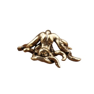 Figurita de calamar en miniatura vintage de latón, 2 uds., adorno de escritorio, decoración para el hogar y la Oficina - Product Image 5