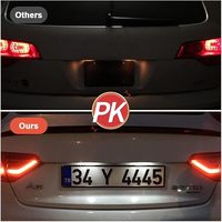 Pour Audi A5 LED plaque d'immatriculation lumière sans erreur lumière blanche 12V tension Compatible avec pour Audi A3 8P A4 S4 B6 B7 A6 8E0807430A