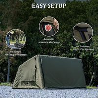 Tente pneumatique WZ Air Tent-14 pour camping extérieur, entièrement automatique, en PVC imperméable, ignifuge, en coton, pliable, quatre saisons, pour le camping, les fêtes et la nuit