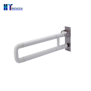 Barre d'appui murale pliable en forme de U en acier inoxydable et ABS, poignée <span class=keywords><strong>amovible</strong></span> pour personnes âgées, main courante pliable pour usage hospitalier - Product Image 1