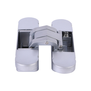 Bisagra de puerta oculta de zinc satinado cromado, ajustable en 3D, de alta resistencia para puertas planas - Product Image 2