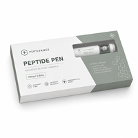 Caja de embalaje de papel con ventana para cartuchos de péptidos de 3 ml, venta al por mayor de la empresa de impresión de Guangzhou