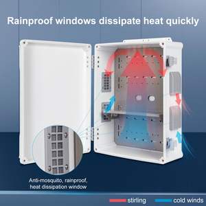 Dış Mekan ABS Elektrik Kutusu Elektrik Bağlantı Kutusu Dış Elektrik Kutusu Su Geçirmez Hava Koşullarına Dayanıklı Bağlantı Kutusu Elektrik Kutusu - Product Image 3