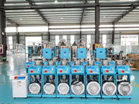 Chargeur à vide industriel MITEX 2,2 kW de type séparé pour le transport de granulés et de pastilles plastiques avec dépoussiéreur cyclonique