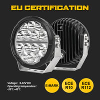 Projecteurs LED ronds de 7 pouces pour camion tout-terrain 4x4, lumière blanche ambre DRL, feux de jour