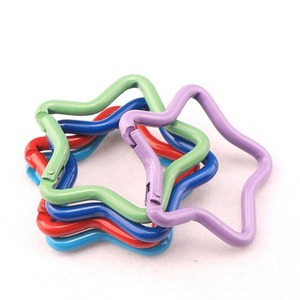Colorful Aluminum Alloy Star-Shaped Carabiner Climbing Hook Keychain <strong>Clothing</strong> Decoration Fastener Snap Fastener Wholesale - Product Image 1