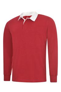 ラグビーポロシャツ新デザインコットン半袖ストライプラグビーフットボール用カスタムラグビージャージ - Product Image 5