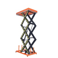 Table élévatrice télécommandée Ciseaux Peinture en aérosol Finition Ascenseurs de charge avec capteurs anti-pincement Hauteur maximale de levage 0.8 m à 5 m