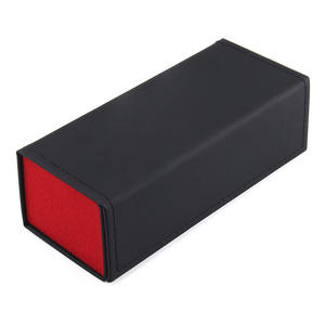 Étui à lunettes rectangulaire pliable élégant 8-8,9 pouces en cuir artificiel et velours PU Été 2024 FC041 - Product Image 5