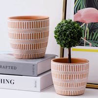 Pots de fleurs suspendus en ciment modernes personnalisés pour balcon, décoration de jardin à domicile bon marché
