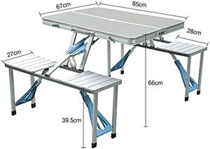 <span class=keywords><strong>Table</strong></span> et chaise pliantes modernes en métal directes d'usine pour une utilisation en extérieur bureau <span class=keywords><strong>pliable</strong></span> peu encombrant pour la cour - Product Image 3