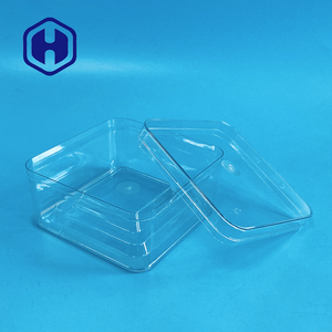 Scatole Alimentari Quadrate in Plastica PET Premium all'Ingrosso, Riciclabili, Senza BPA, per Patatine, Pizza, <span class=keywords><strong>Hamburger</strong></span> - Product Image 1