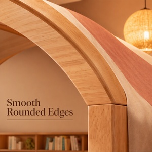 <span class=keywords><strong>Lit</strong></span> cabane en bois personnalisé avec <span class=keywords><strong>tente</strong></span>, baldaquin, garde-corps, étagère et rangement, 1.2, 1.35, 1.5m, pour enfants garçons et filles - Product Image 6