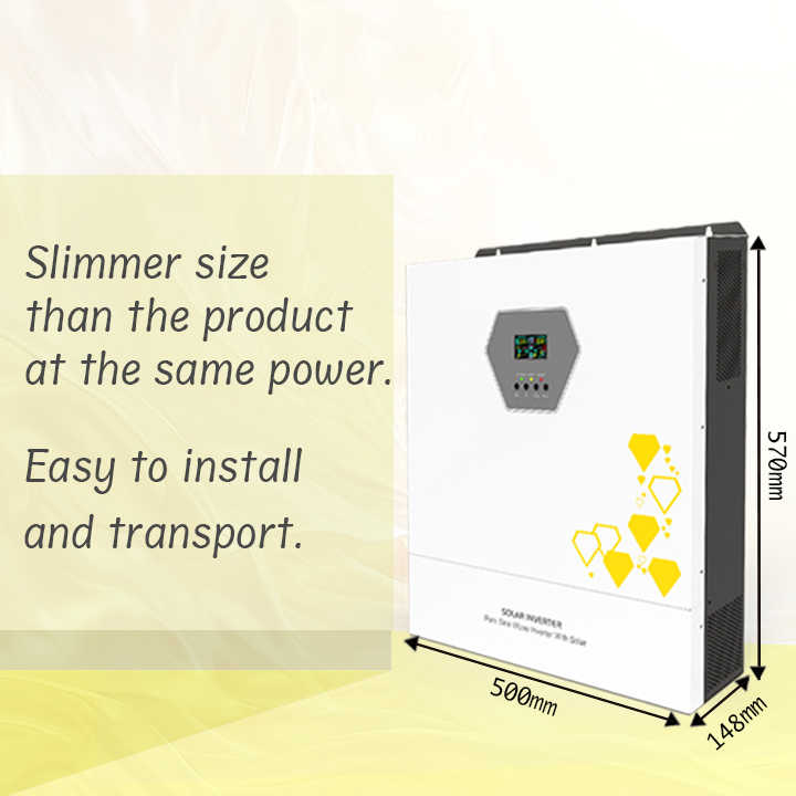 11KW Hybrid Solar Inverter with Double MPPT & SPD Protection