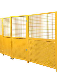 Filet d'isolement d'atelier en gros clôture de protection d'entrepôt logistique tri ceinture d'isolement jaune clôture de filet de stockage mobile - Product Image 5