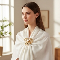 Clip tendance haut de gamme avec fleurs mignonnes, cadeaux personnalisés, texture tendance, rétro, ethnique, été, plaqué or