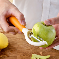 Populaire Landelijke Macaron Kleur Roestvrij Staal Mes Meloen Schaafmachine Y Type Meloen En Fruit Dunschiller Keukengerei Fruit