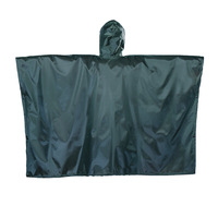 Revêtement en PVC polyester vert militaire, léger, étanche à l'eau, réutilisable, auvent de randonnée et de pêche, poncho adulte imperméable