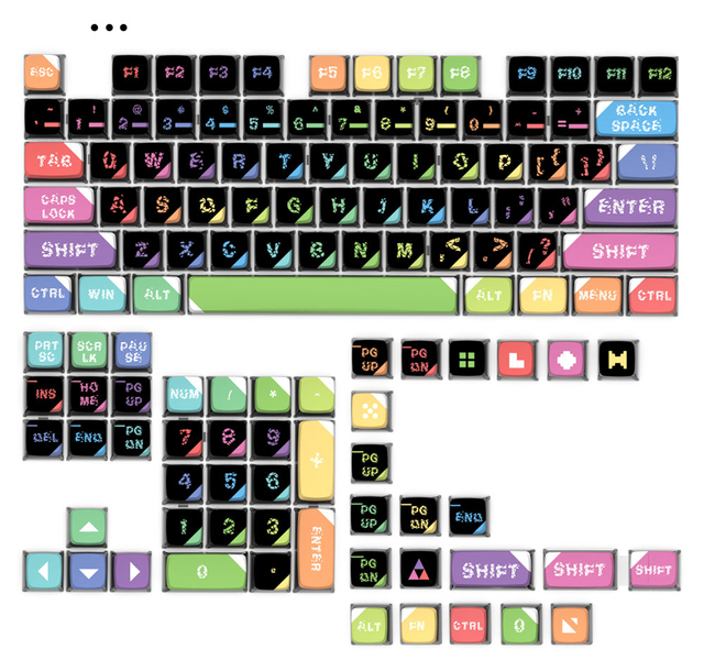 Factory Price 125 Keys Pudding Keycaps 1000+ Design PBT Material MX Compatible Keycaps