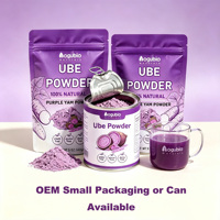 Poudre d'Ube Qualité Alimentaire, Poudre d'Igname Violette, Petit Format, OEM, Marque Privée pour Bubble Tea, Pâtisserie, Emballage Personnalisé en Sachet, Poudre d'Ube