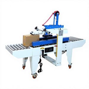 เครื่องปิดกล่องอัตโนมัติ fe500 พร้อมฝาพับ เครื่องปิดกล่องเทป เครื่องปิดกล่องนม เครื่องปิดกล่องพลาสติก เครื่องปิดกล่องแบบแมนนวล - Product Image 1