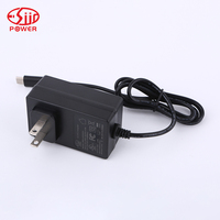 Adaptateur d'alimentation CA/CC 24W 24V à sortie unique 2A homologué FCC CE UKCA GS pour bandes LED et caméras de sécurité