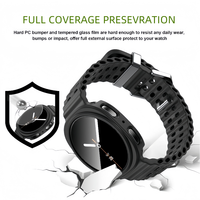 Casing Kaca Temper PC untuk Watch 8 40/44/46mm Terlaris 2025, Pengisian Daya Langsung, Layar HD, Anti-sidik Jari, 13 Warna