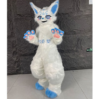 Costume de Mascotte Personnalisé Renard Blanc Glacé Fursuit Anime Kemono pour Adultes Fête & Spectacle Scénique Nouveauté 2026