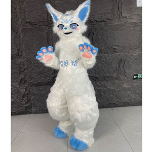 Costume de Mascotte Personnalisé <span class=keywords><strong>Renard</strong></span> Blanc Glacé Fursuit Anime Kemono pour Adultes Fête & Spectacle Scénique Nouveauté 2026 - Product Image 6