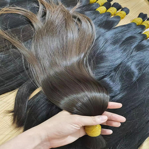 Extensiones de Cabello Humano Brasileño Virgen Natural Original Mega Hair Humano 70 cm Afro Kinky Bulk 100% Cabello Humano Virgen Crudo - Product Image 6