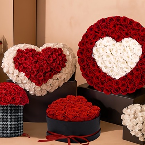 2025 New Product Valentine's Day Ideas Gift 100 Forever Rose Everlasting <strong>Floral</strong> Fleur Immortal Flower Eternal Preserved Rose <strong>Box</strong> - Product Image 1
