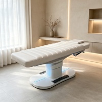 Lit de soin du visage électrique réglable, chauffé, multi-moteurs, lit de massage intelligent