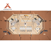 Tente de glamping de luxe Kawagebo Kamp (KK) en toile imperméable PVC/PVDF pour la famille et les hôtels de villégiature