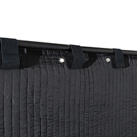 Manta Acústica Insonorizante para Cabina de Grabación Vocal con Velcro y Ojales 80x80\" Poliéster 80% Reducción de Ruido