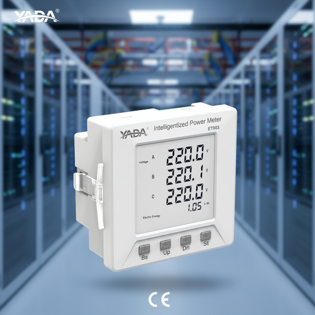 YADA CE Certified Industrial 3 Phase Power Meter Class 0.5S Digital Multifunctional Smart Power Quality Meter for Data Center