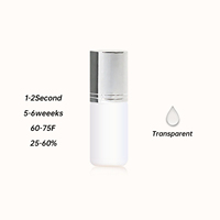 Colle pour faux cils imperméable personnalisée pour cils en bande, colle pour cils en grappe, colle liquide noire et blanche à séchage rapide, marque privée