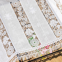 Catégorie (Produits) Robe à bords pompons en tissu de coton pour femmes Dentelle de broderie creuse pour accessoires vestimentaires