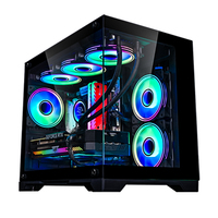 SNOWMAN Pc Gaming Case Computer Cases Manufacturer Custom Logo Wholesale Pc Tower With Tempered Glass Panel Atx Gaming Cabinet